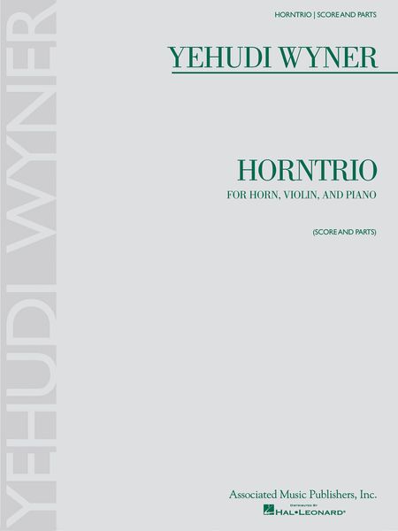 Horntrio : For Horn, Violin and Piano.