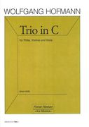 Trio In C : Für Flöte, Violine und Viola.