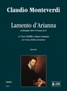 Lamento d'Arianna : For 4 Voices (SSATB) and Continuo / edited by Andrea Bornstein.