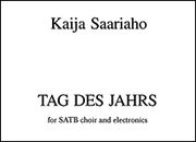 Tag Des Jahrs : For SATB Choir and Electronics.