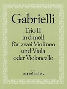 Trio II In D Minor : For Two Violins and Viola Or Two Violins and Violoncello.