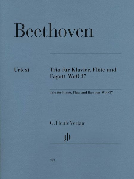 Trio, WoO 37 : For Flute, Bassoon and Piano.