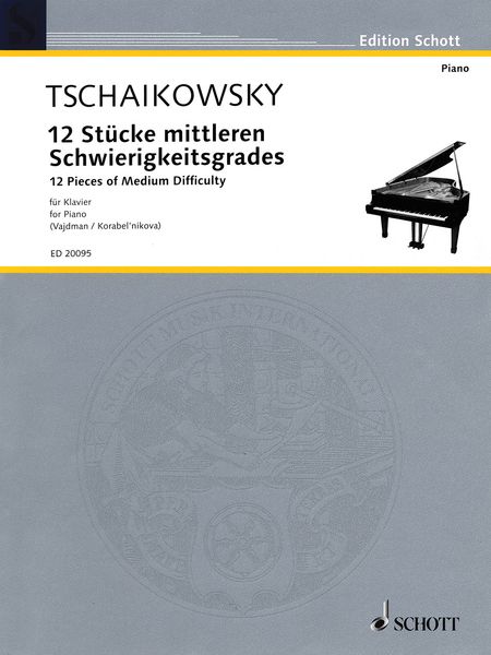 12 Stücke Mittleren Schwierigkeitsgrades, Op. 40 : Für Klavier.