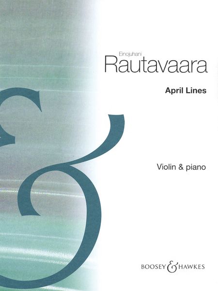 April Lines : For Violin And Piano (1970, 2006).