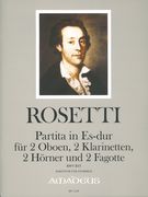 Partita In Es-Dur, Rwv B15 : Für 2 Oboen, 2 Klarinetten, 2 Hörner Und 2 Fagotte / Ed. Roland Beiner.