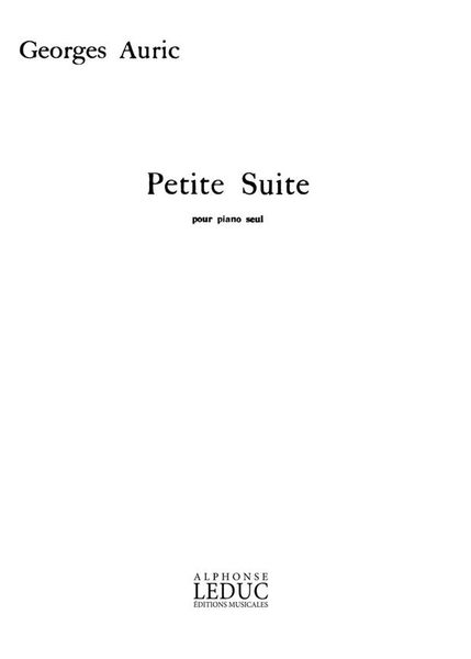 Petite Suite : For Solo Piano.