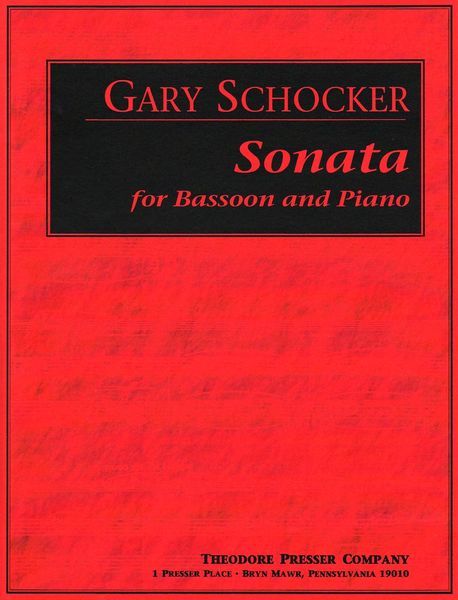 Sonata : For Bassoon and Piano.