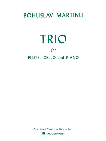Trio : For Flute, Cello (Or Viola) & Piano.