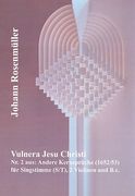 Vulnera Jesu Christi : For Soprano and Tenor Voices, Two Violins and Continuo.
