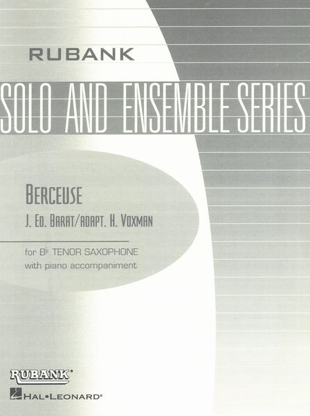 Berceuse : For Tenor Saxophone and Piano.