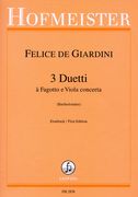 3 Duetti : A Fagotto E Viola Concerta / Edited By Helge Bartholomäus.