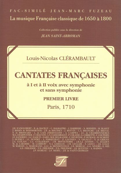 Cantates Francaises A 1 Et A 2 Voix.