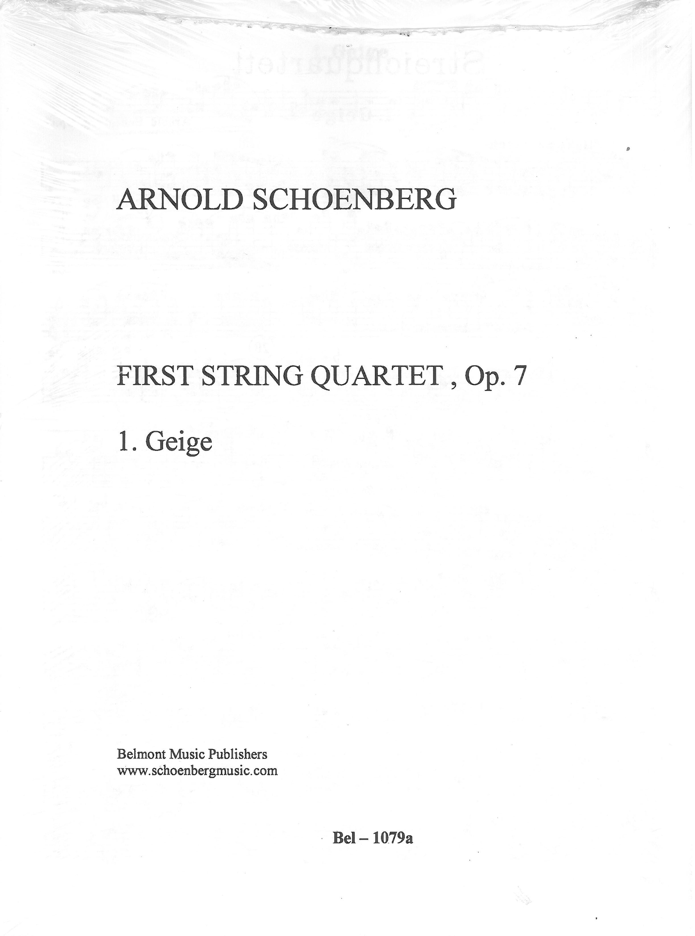 String Quartet No. 1, Op. 7.