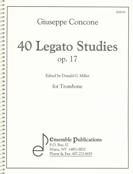 40 Legato Studies, From Op. 17 : For Trombone (Miller).