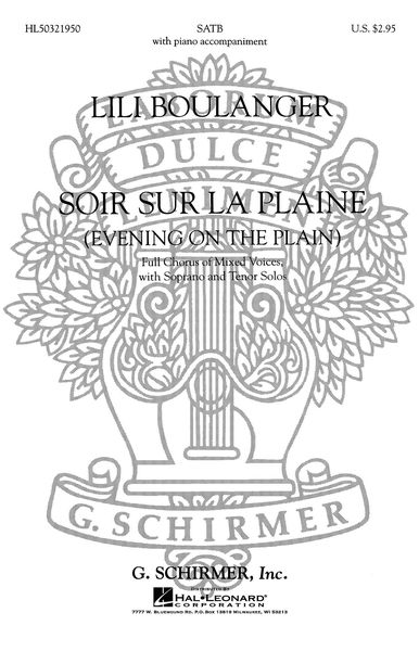 Soir Sur la Plaine : For Choir.