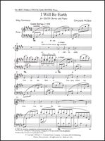 I Will Be Earth : For SSATB Choir and Piano.