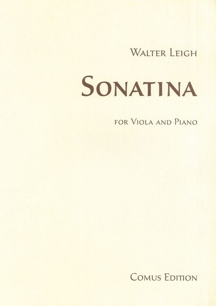 Sonatina : For Viola And Piano (1930).