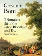 Sechs Sonaten Für Flöte (Oboe, Blockflöte) Und Basso Continuo / Edited By Wolfgang Kostujak.