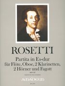 Partita In Es-Dur : Für Flöte, Oboe, 2 Klarinetten, 2 Hörner Und Fagott / Edited By Andrew Yozviak.