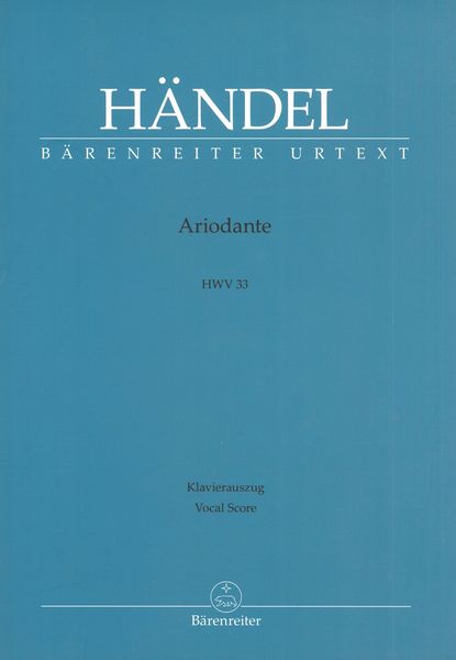 Ariodante, HWV 33 / edited by Donald Burrows.