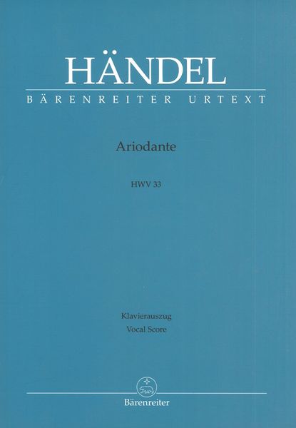Ariodante, HWV 33 / edited by Donald Burrows.