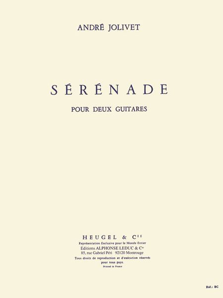 Serenade : For Two Guitars.