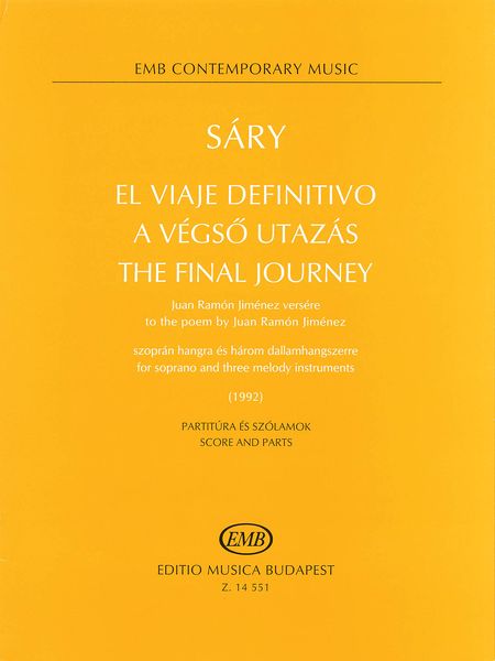 Final Journey : For Soprano And Three Melody Instruments (1992).