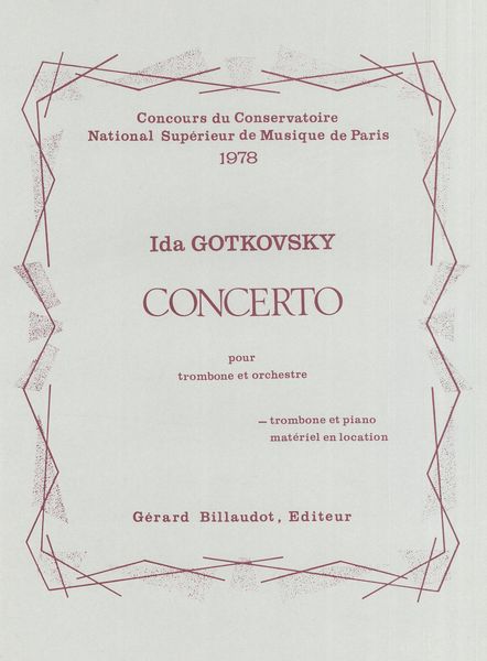 Concerto : For Trumpet & Orchestra / reduction For Trumpet & Piano.