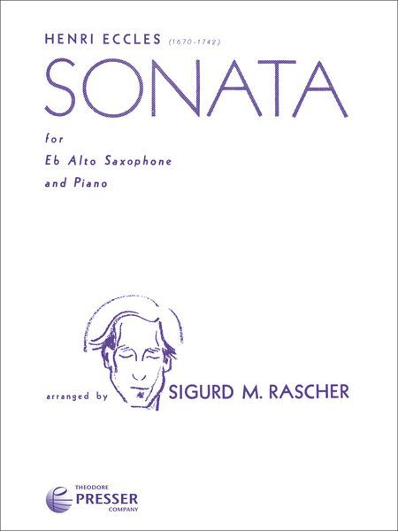 Sonata : For Alto Saxophone and Piano.