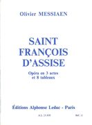 Saint Francois d'Assise : Livret/Libretto.