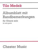 Albumblatt Mit Randbemerkungen : For Solo Guitar (1967-68).