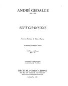 Sept Chansons : For Voice and Piano.