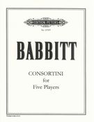 Consortini : For Flute, Two Percussionists, Piano and Cello.