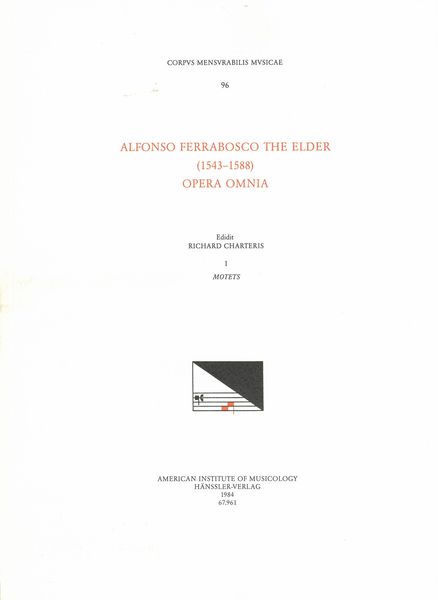 Opera Omnia, Vol. 1 : Motets / edited by Richard Charteris.