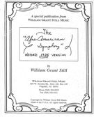 Symphony No. 1 : Afro-American Symphony (Original 1935 Version).