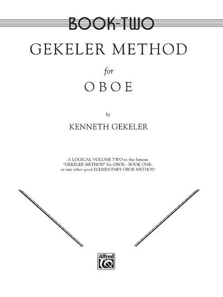 Gekeler Method For Oboe, Vol. 2.
