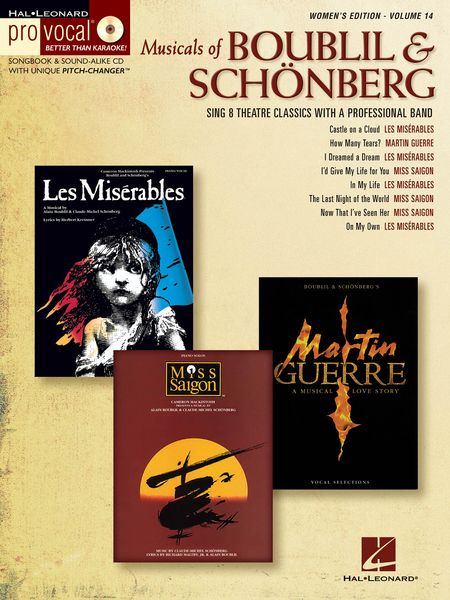 Musicals Of Boublil And Schönberg : Women's Edition.