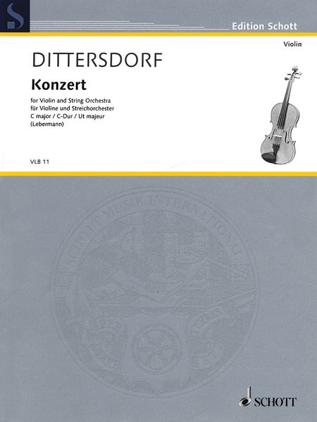Konzert In C Major, Kreb 157 : For Violin and Orchestra - Piano reduction / Ed. Walter Lebermann.