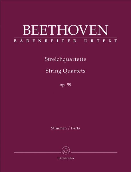 Streichquartette, Op. 59 / edited by Jonathan Del Mar.