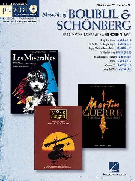 Musicals Of Boublil And Schönberg : Men's Edition.