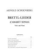 Brettl-Lieder = Cabaret Songs : For Voice and Piano.