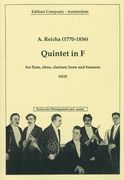 Quintet In F : For Flute, Oboe, Clarinet, Horn and Bassoon.