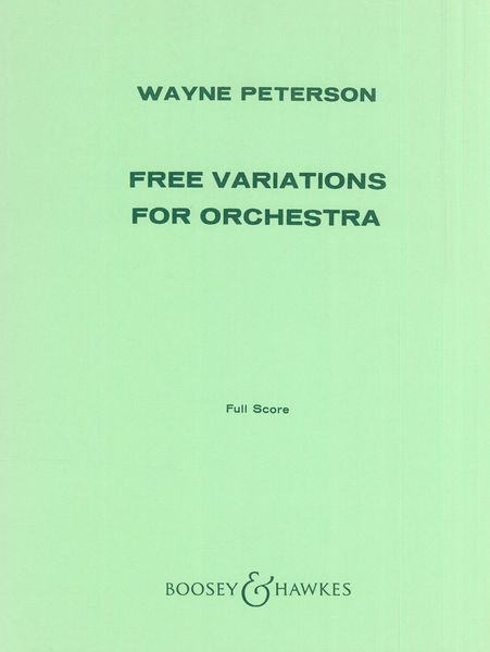 Free Variations For Orchestra.