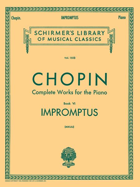 Impromptus : For Piano / edited by Mikuli.