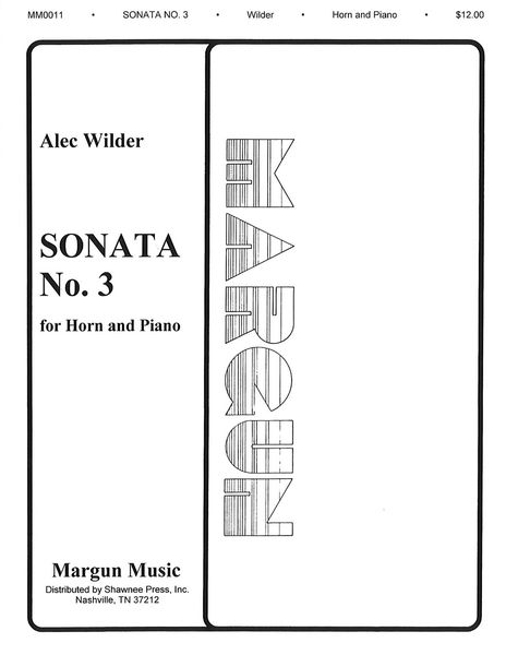 Sonata No. 3 : For Horn and Piano.