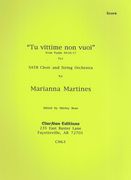 Tu Vittime Non Vuoi : For SATB Choir And String Orchestra / Edited By Shirley Bean.