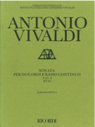 Sonata : For 2 Oboes and Continuo In G Minor, F. XV No. 8, RV 81.