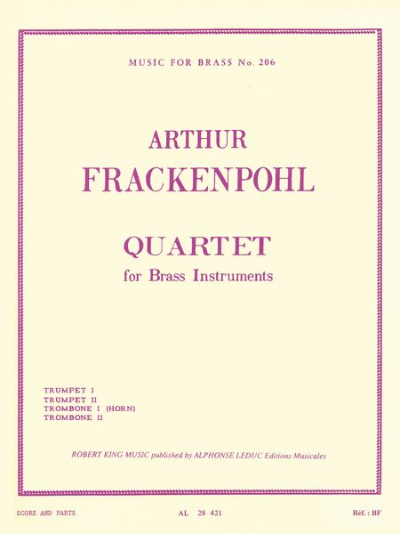 Quartet : For Brass Instruments.
