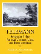 Sonate F-Dur (TWV 43:F3) : Für 2 Violinen, Viola und Basso Continuo / edited by Bernhard Päuler.