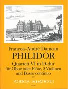 Quartett VI In D-Dur : Für Oboe Oder Flöte, 2 Violinen und Basso Continuo / edited by Yvonne Morgan.